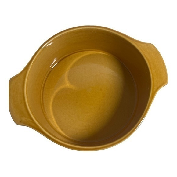 Vintage Royal Alma Staffordshire Pottery Casserole Dish Gold Brown - Picture 2 of 3